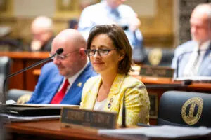  Sen. Lindsey Tichenor. (Kentucky Lantern photo by Arden Barnes)