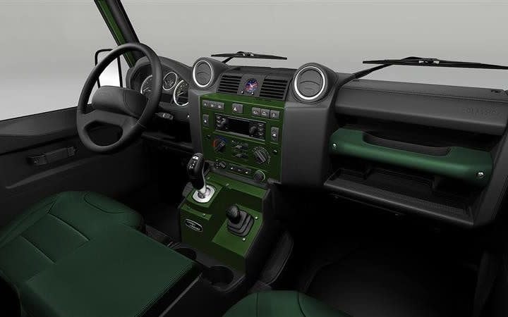 Interior of the Classic Defender V8 Churchill Edition