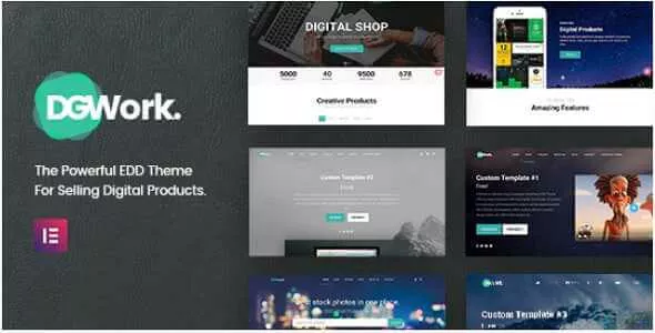 DGWork - Responsive Digital Shop & Market Easy Digital Downloads Theme v1.8.9.1