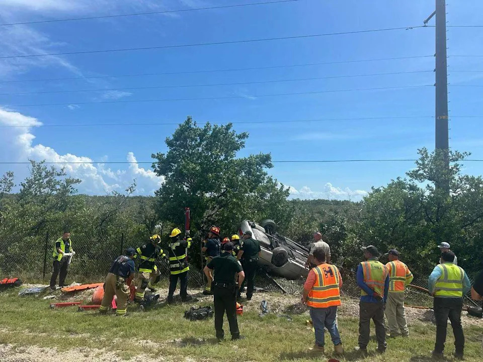 FWC officer saves woman trapped in an overturned car off a Florida Keys highway