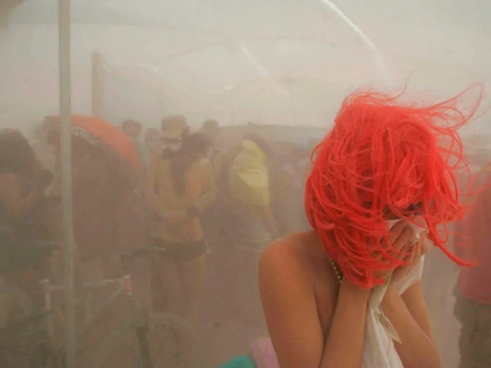 Burning Man hit with massive dust storms