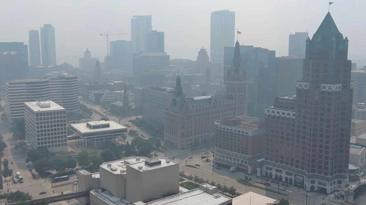 Canadian wildfire smoke is returning to Wisconsin. Air quality advisory issued for northern, west central parts of state.