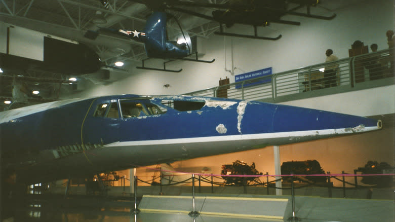 The Boeing 2707 SST mock-up nose at the Hiller Museum