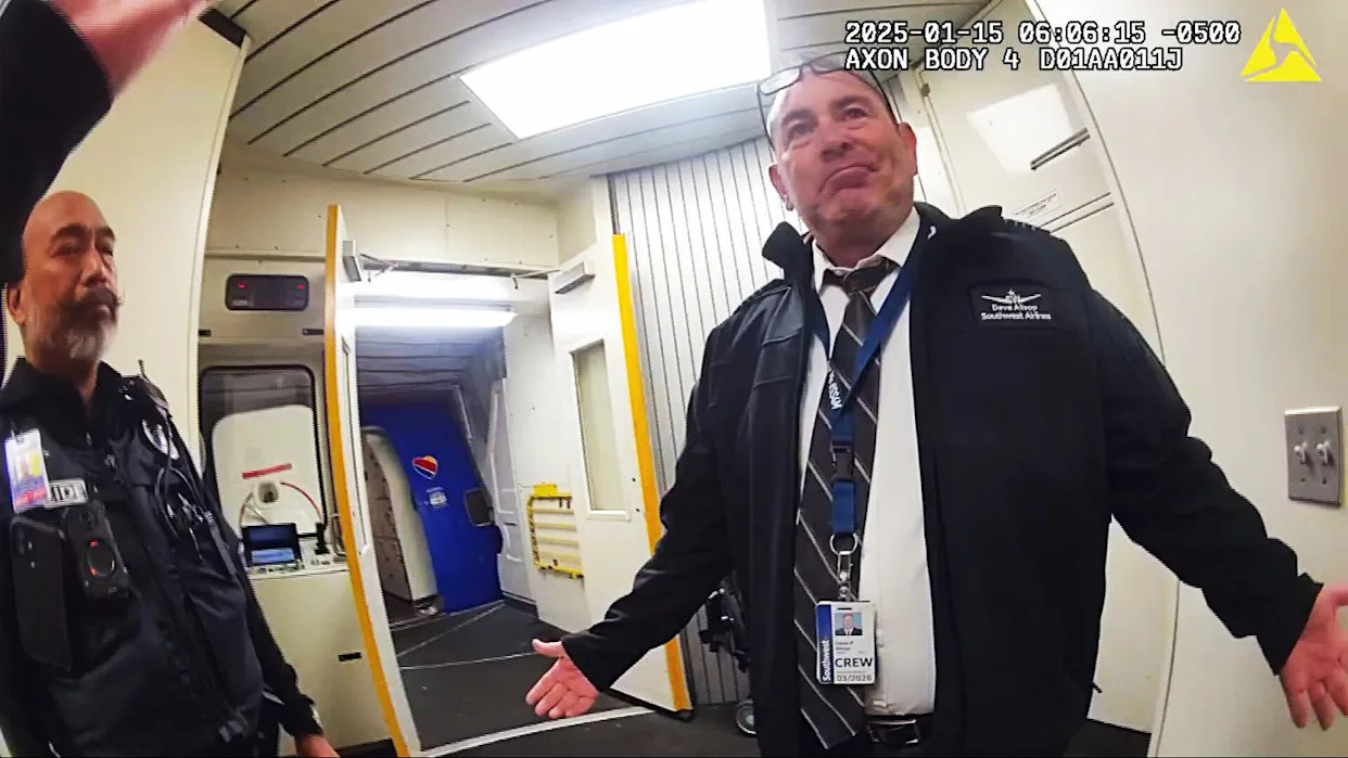 Video shows Southwest pilot taking sobriety test on jet bridge before DUI arrest