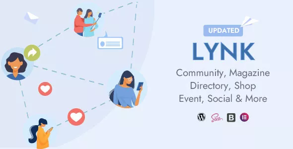 Lynk - Social Networking, Community, Shop Vendor and Listing Directory WordPress Theme v3.8.0
