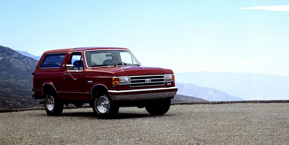 Pictured: 1991 Ford Bronco. Image Credit: Ford