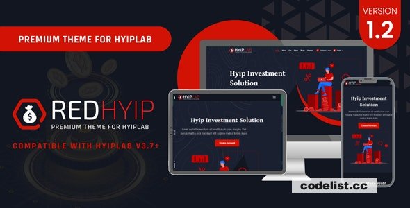 RedHyip v1.2 - Premium Theme For HYIPLAB