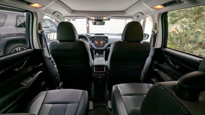 Back seat of the 2024 Subaru Ascent Onyx
