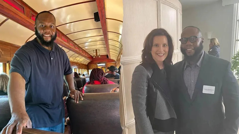 Flint Councilman with Michigan Gov. Gretchen Whitmer