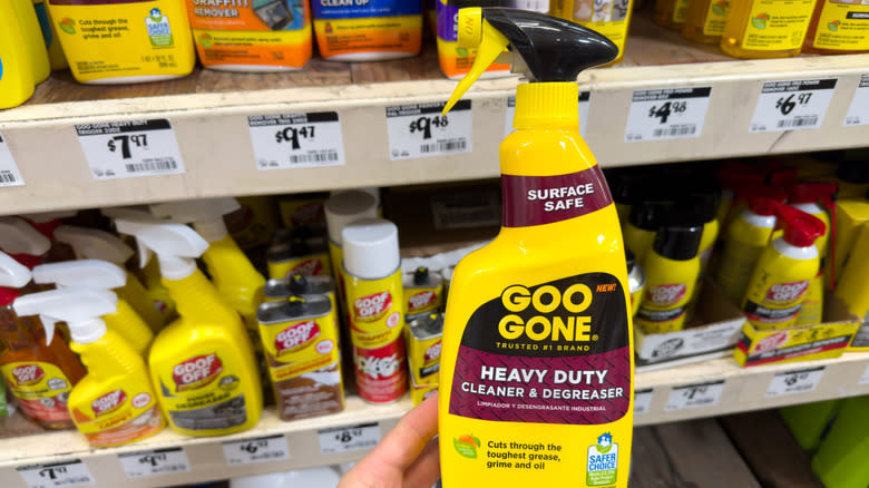 Goo Gone, which can be good for removing bumper stickers