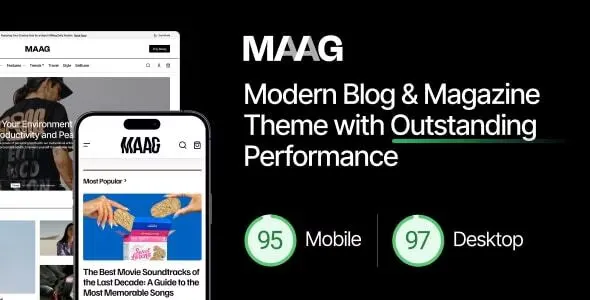 Maag - Modern Blog & Magazine Theme with Outstanding Performance v1.0.4