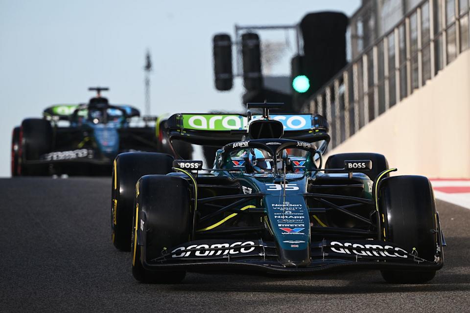 formula 1 testing in abu dhabi