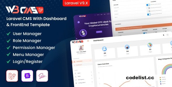 W3CMS-Laravel v1.2 - Content Management System