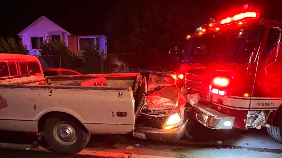 Stealing Fire Engine, Suspect Seriously Damages 16 Cars
