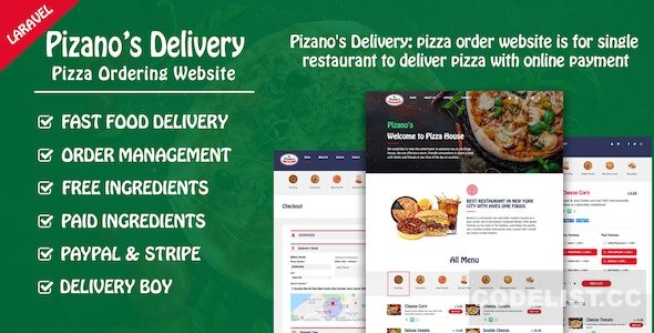 Pizano's Delivery v1.0 - Unlimited pizza order website Pizano's Delivery v1.0 - Unlimited pizza order website
