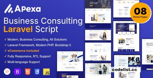 Apexa v1.4.0 - Multi-Purpose Business Consulting Laravel Script - nulled
