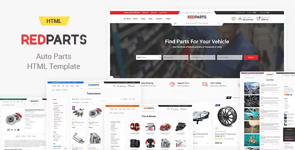 RedParts - Auto Parts HTML Template v1.3.1