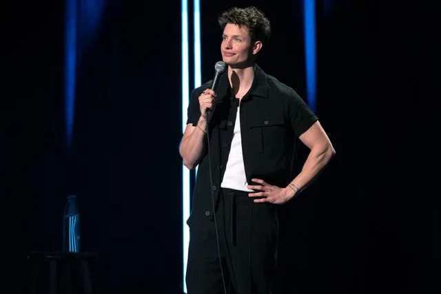 Mathieu Bitton/Netflix Matt Rife in his Netflix special, 'Natural Selection'