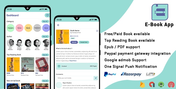 Android EBook App v1.7 + admin panel Android EBook App v1.7 + admin panel
