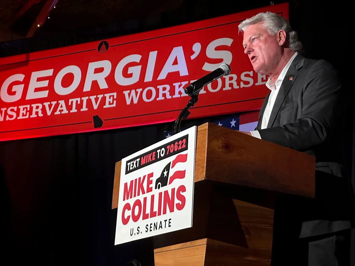 Mike Collins argues he can unite Georgia GOP in challenge to Democratic US Sen. Jon Ossoff