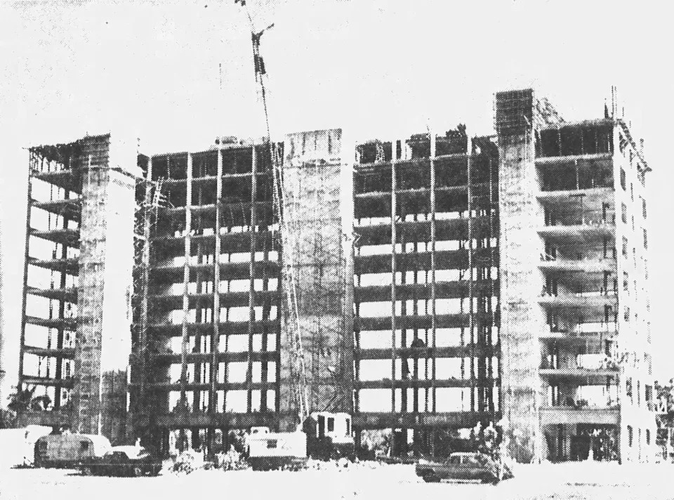 The 1965 construction of Bonair Towers in Fort Myers.