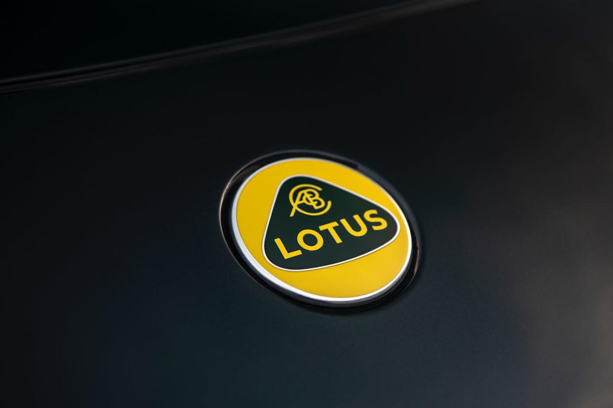 lotus badge close up