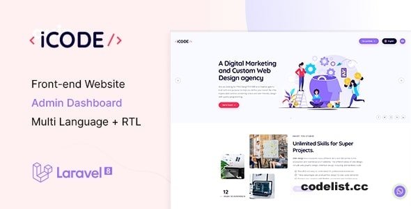 iCode v1.0 - Multipurpose Website CMS & Creative Agency Management System