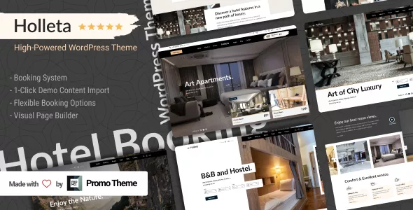 Holleta - Hotel Booking WordPress Theme v1.1.3