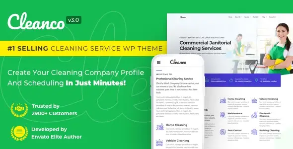 Cleanco - Cleaning Service Company WordPress Theme v3.2.4