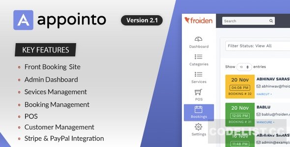 Appointo v2.2.5 - Booking Management System Appointo v2.2.5 - Booking Management System