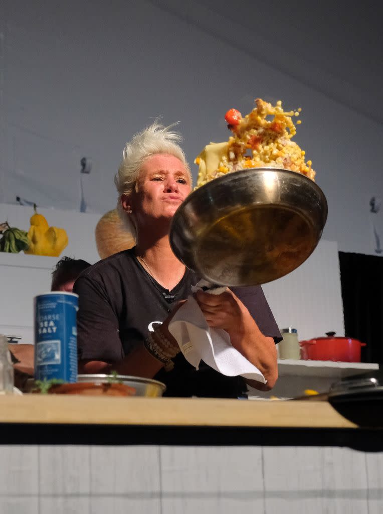 NASHVILLE, TN - SEPTEMBER 14: Anne Burrell attends the Music City Food + Wine Festival's Friday Night Throwdown at Bicentennial Capitol Mall State Park on September 14, 2018 in Nashville, Tennessee. (Photo by Jason Kempin/Getty Images for Music City Food and Wine Festival )