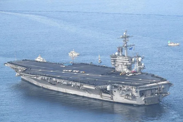 The Asahi Shimbun via Getty A photo of the USS George Washington