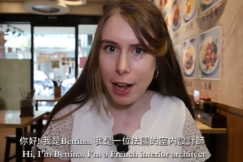 法國室內設計師貝蒂娜(Bettina)來台工作8年。圖/翻攝自YT@Stopkiddinstudio