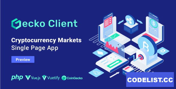 Gecko Client v1.2.0 - Crypto Currency Markets Single Page App