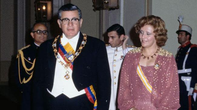 Los abuelos maternos de Miguel Uribe, el expresidente Julio Cesar Turbay ayala y Nydia Quintero