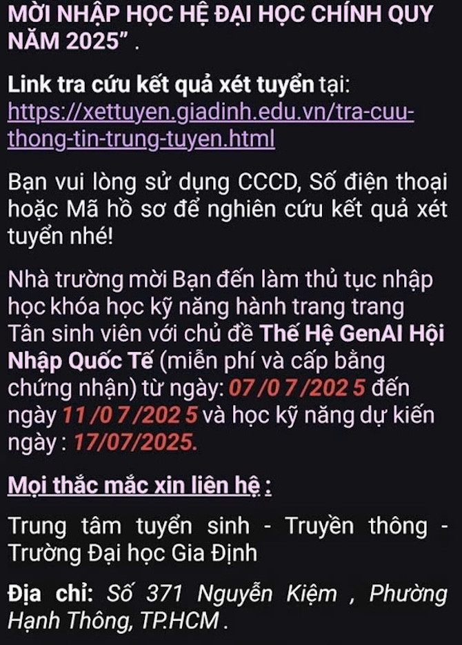 Đại học tìm cách ‘lách’ gọi thí sinh nhập học sớm dù Bộ GD-ĐT không cho phép