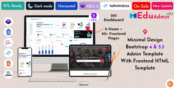 Eduadmin - Responsive Bootstrap 5 Admin Template Dashboard v3.2