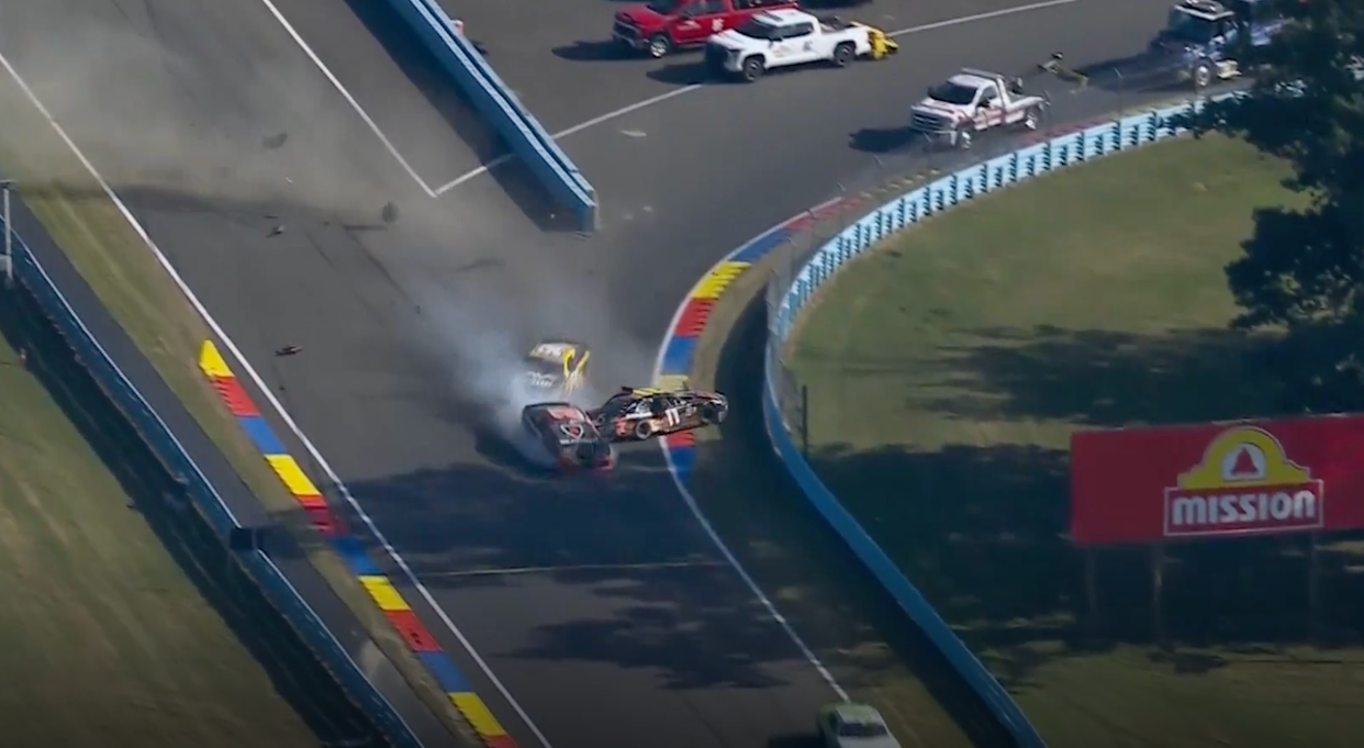 michael mcdowell hit dammage collects 15 cars