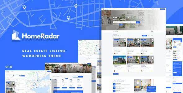 HomeRadar - Real Estate WordPress Theme v1.0.5