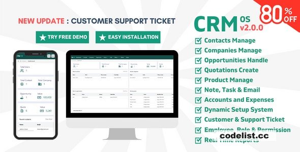 CRM OS v2.0.0 - CRM software for Startups and Businesses