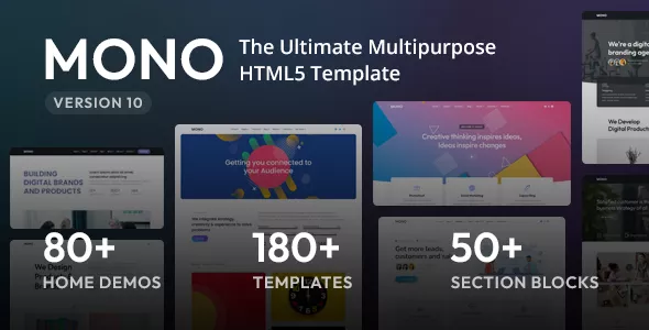 Mono - Multi-Purpose HTML5 Template v10.0.1