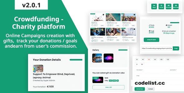 Crowdfunding v2.0.1 - Fund raising platform / Charity / Donation