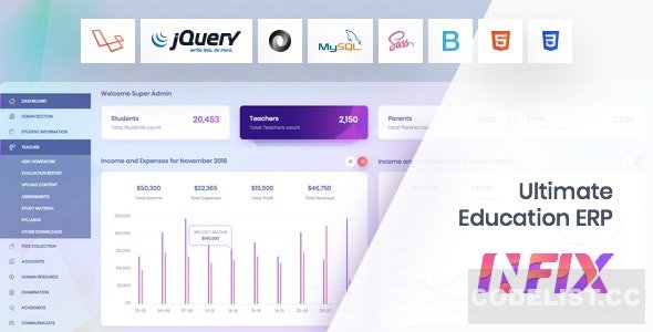 InfixEdu v7.1.1 - School Management System Software - nulled