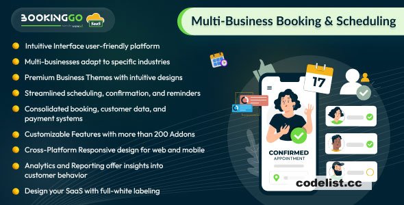 BookingGo SaaS v4.9 - Multi Business Appointment Booking and Scheduling - nulled