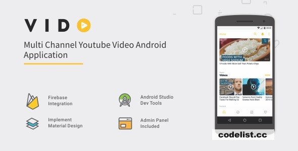 Vido v2.1 - Android Youtube Multi Channel