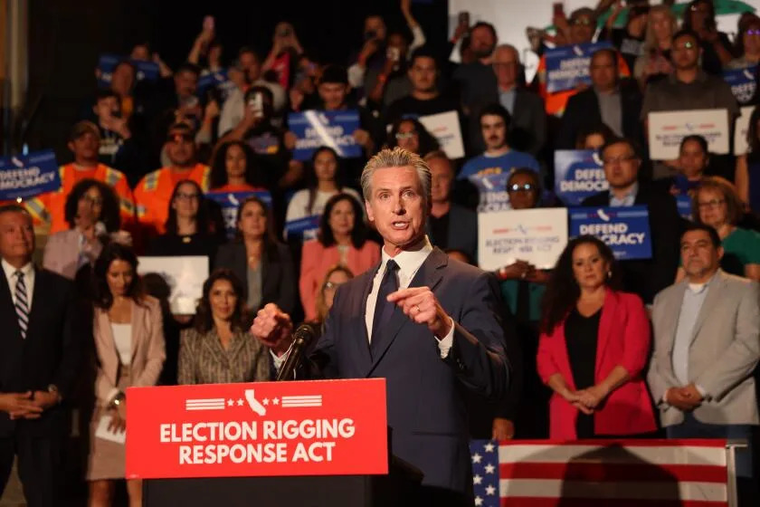 Barabak: Power grab may energize Newsom and Democrats. But it won't fix their bigger problem