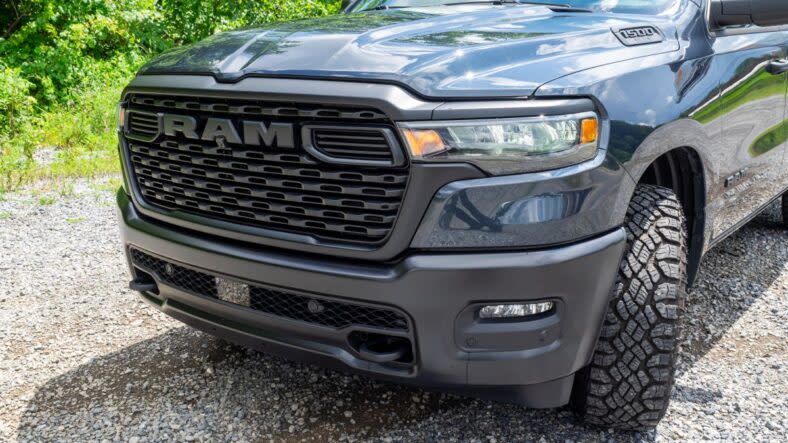The front grille of the 2025 Ram 1500 Warlock 