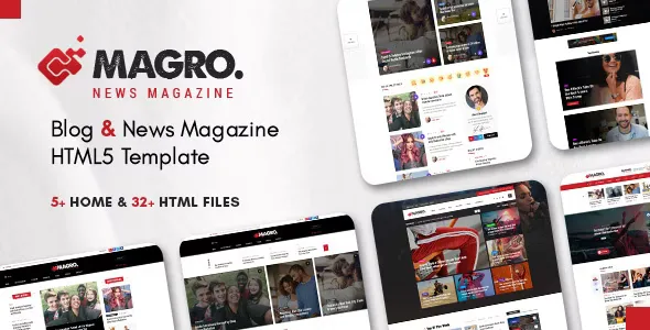 Magro - News Magazine & Blog Responsive HTML5 Template v1.0