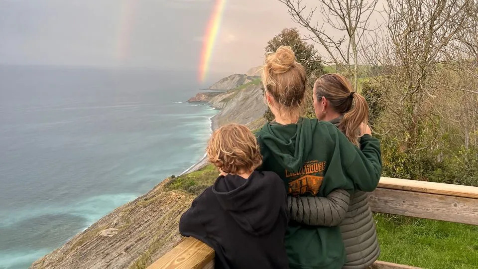 The family now spend a lot of time outdoors, and enjoy hiking and surfing together. - Colleen Crowley