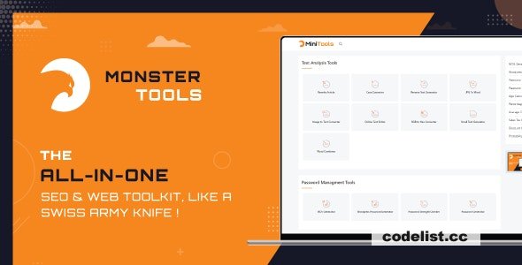 MonsterTools v1.4.0 - The All-in-One SEO & Web Toolkit, like a Swiss Army Knife - nulled